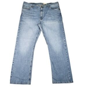Wrangler Jeans Mens 42x32 (Fits 41x32) Relaxed Boot Light Wash Denim